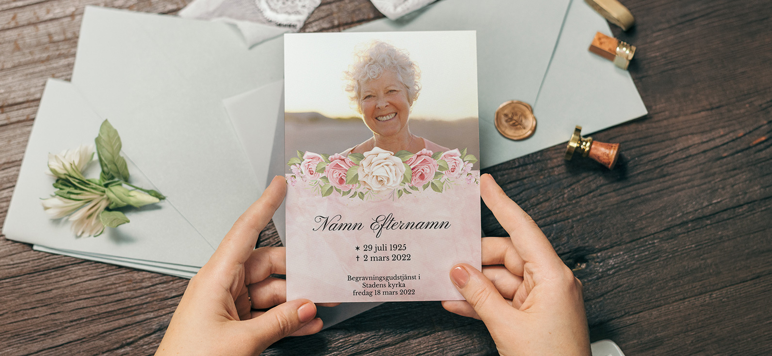 Programkort till begravningen Falkenberg – Fina programkort till begravningar i Falkenberg med omnejd